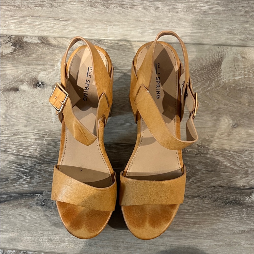 Call It Spring Tan Sandals